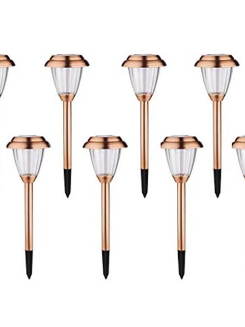 Solar Pathway Lights Outdoor Garden Warm White LED Waterproof Landscape Yard